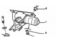 Recambio de motor limpia trasero para peugeot 205 furgoneta/hatchback 1.8 d referencia OEM IAM 640572   2