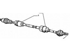 Recambio de transmision delantera derecha para peugeot 205 furgoneta/hatchback 1.8 d referencia OEM IAM 3273Y0  