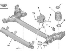 Recambio de puente trasero para peugeot 207/207+ (wa_, wc_) 1.6 hdi referencia OEM IAM 5148V2  