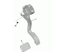 Recambio de pedal acelerador para peugeot 207/207+ (wa_, wc_) 1.6 hdi referencia OEM IAM 1601T5 1601AW 