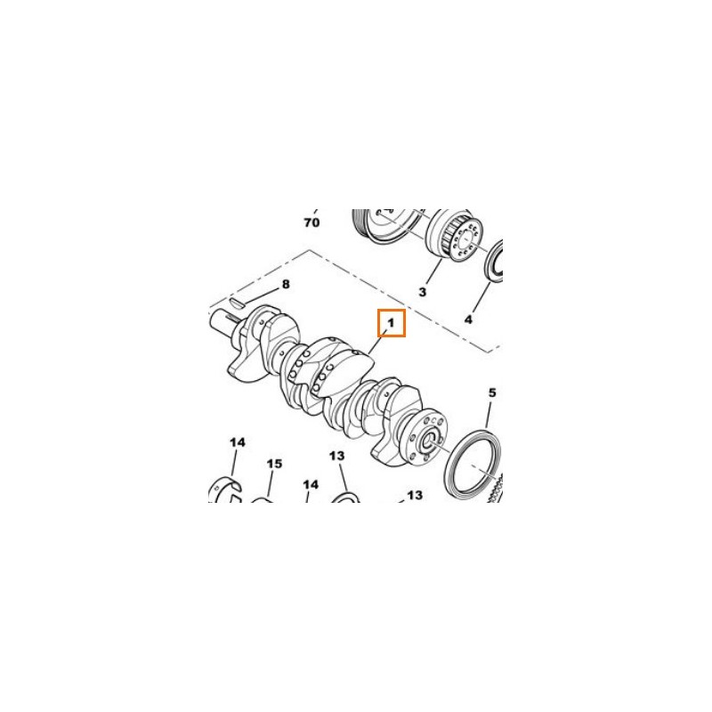 Recambio de cigueñal para citroën c3 i (fc_, fn_) 1.1 i referencia OEM IAM 0501J4  