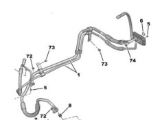 Recambio de tubos aire acondicionado para peugeot 206 hatchback (2a/c) 1.9 d referencia OEM IAM   