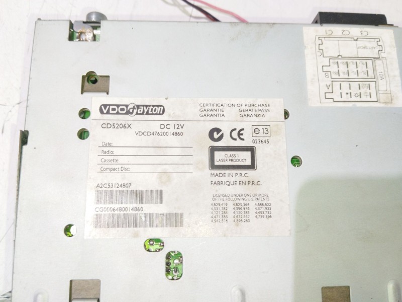 Recambio de sistema audio / radio cd para kia picanto referencia OEM IAM CD5206X  