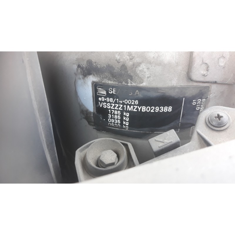 seat toledo (1m2) 1.9 tdi   |   0.99 - ... | 1999 | 110 cv / 81 kw del año 1999 seat toledo (1m2) 1.9 tdi   |   0.99 - ... | 1999 | 110 cv / 81 kw del año 1999