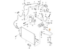 Recambio de tubos aire acondicionado para audi a4 b6 avant (8e5) 2.5 tdi referencia OEM IAM 8E0260701BA 8E0260701BS 8E0260701BR 2