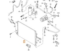 Recambio de condensador / radiador a/a para audi a4 b6 avant (8e5) 2.5 tdi referencia OEM IAM 8E0260403T  