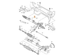 Recambio de cremallera direccion para audi a4 b6 avant (8e5) 2.5 tdi referencia OEM IAM 8E1422054E  