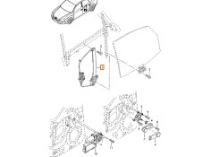 Recambio de elevalunas trasero derecho para audi a4 b6 avant (8e5) 2.5 tdi referencia OEM IAM 8E0839462C  