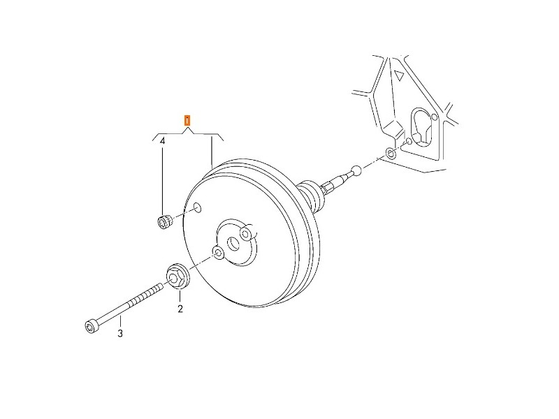 Recambio de servofreno para audi a4 b6 avant (8e5) 2.5 tdi referencia OEM IAM 8E0612107J  