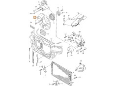 Recambio de ventilador viscoso motor para audi a4 b6 avant (8e5) 2.5 tdi referencia OEM IAM 059121301A   2
