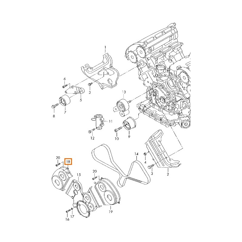 Recambio de moldura para audi a4 b6 avant (8e5) 2.5 tdi referencia OEM IAM 06C109124C  