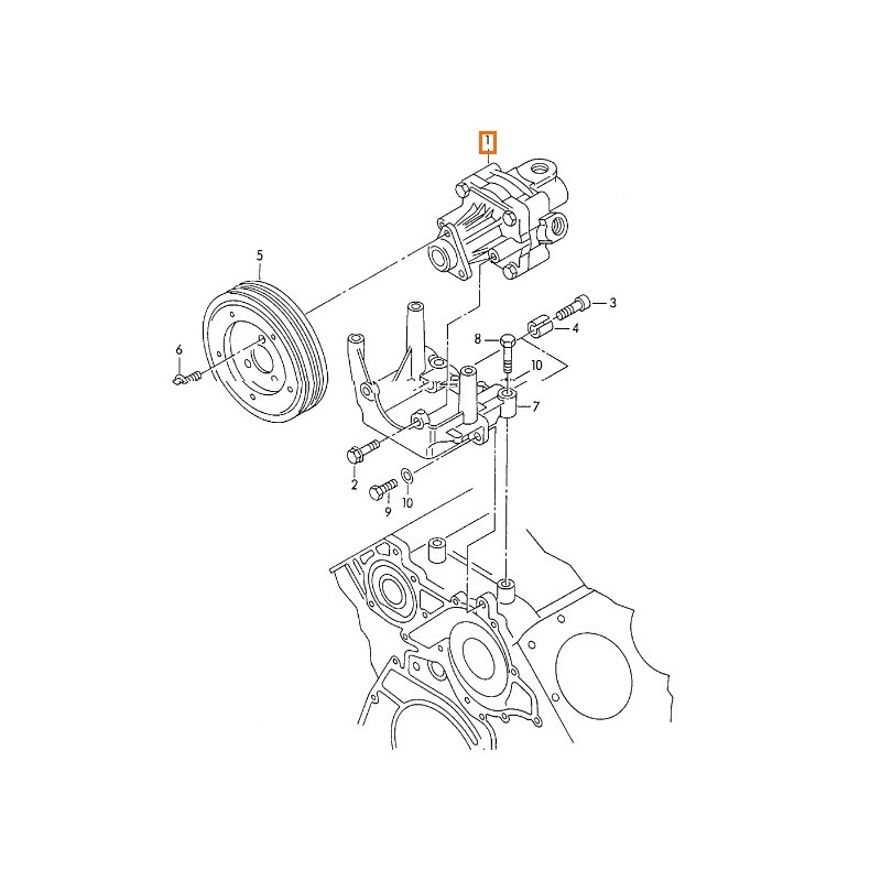 Recambio de bomba direccion para audi a4 b6 avant (8e5) 2.5 tdi referencia OEM IAM 8E0145155E 078145255H 