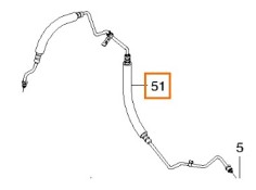 Recambio de tubo presion direccion asistida para daewoo kalos (klas) 1.4 referencia OEM IAM 96535343  