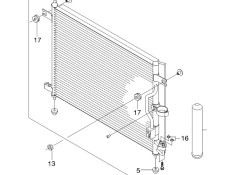 Recambio de condensador / radiador a/a para daewoo kalos (klas) 1.4 referencia OEM IAM 96469289  