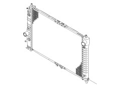 Recambio de radiador agua para daewoo kalos (klas) 1.4 referencia OEM IAM 96443475  