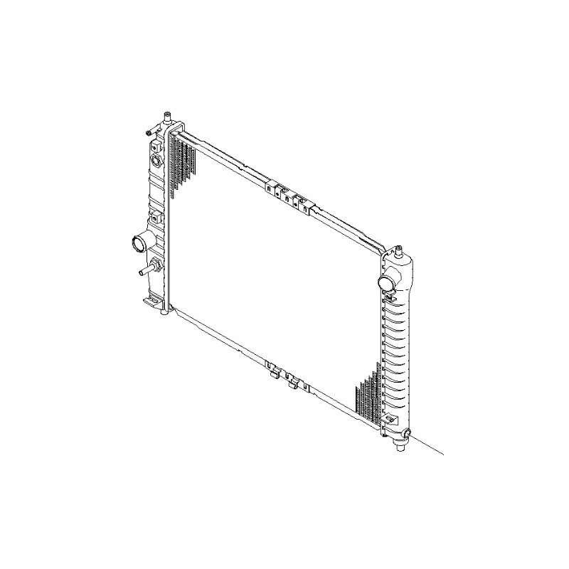 Recambio de radiador agua para daewoo kalos (klas) 1.4 referencia OEM IAM 96443475  