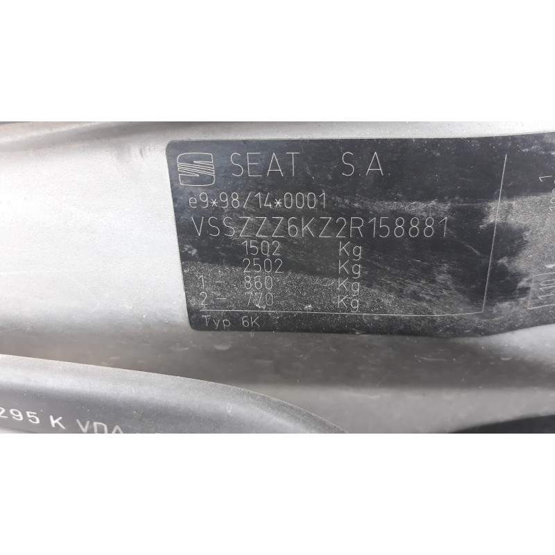 seat ibiza (6k1) 1.9 sdi   |   0.99 - 0.02 | 1999 - 2002 | 68 cv / 50 kw del año 1999 seat ibiza (6k1) 1.9 sdi   |   0.99 - 0.02 | 1999 - 2002 | 68 cv / 50 kw del año 1999
