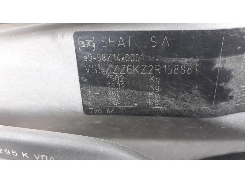 seat ibiza (6k1) 1.9 sdi   |   0.99 - 0.02 | 1999 - 2002 | 68 cv / 50 kw del año 1999 seat ibiza (6k1) 1.9 sdi   |   0.99 - 0.02 | 1999 - 2002 | 68 cv / 50 kw del año 1999