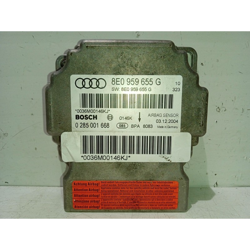 Recambio de centralita airbag para audi a4 b6 avant (8e5) 2.5 tdi referencia OEM IAM 8E0959655G  