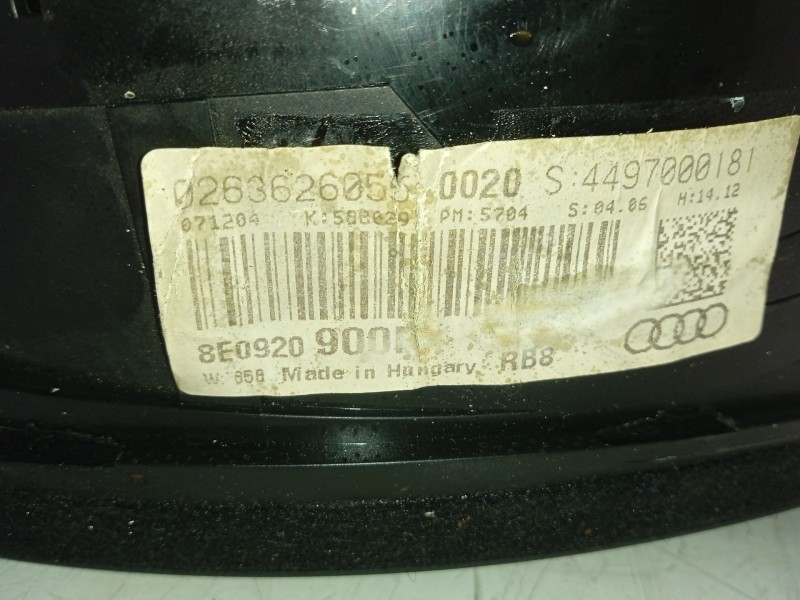 Recambio de cuadro instrumentos para audi a4 b6 avant (8e5) 2.5 tdi referencia OEM IAM 8E0920900F 0263626055 