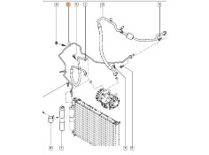 Recambio de tubos aire acondicionado para renault clio iii (br0/1, cr0/1) 1.5 dci (br17, cr17) referencia OEM IAM 8200422126  