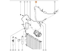 Recambio de tubos aire acondicionado para renault clio iii (br0/1, cr0/1) 1.5 dci (br17, cr17) referencia OEM IAM 8200521902  