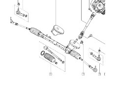 Recambio de cremallera direccion para renault clio iii (br0/1, cr0/1) 1.5 dci (br17, cr17) referencia OEM IAM 8200565646  