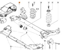 Recambio de puente trasero para renault clio iii (br0/1, cr0/1) 1.5 dci (br17, cr17) referencia OEM IAM 7701477386  