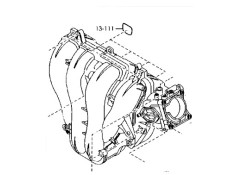 Recambio de colector admision para mazda 6 hatchback (gg) 2.0 (gges) referencia OEM IAM LF0113111  