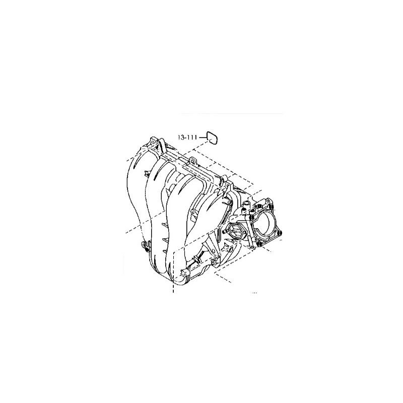 Recambio de colector admision para mazda 6 hatchback (gg) 2.0 (gges) referencia OEM IAM LF0113111  