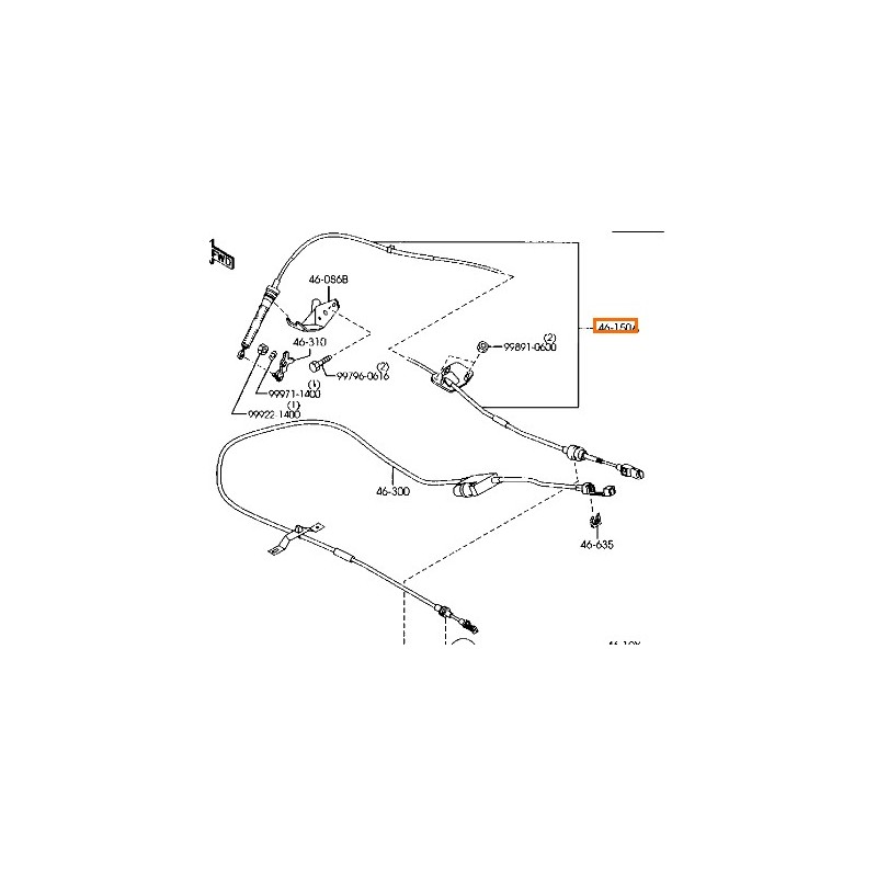 Recambio de varillaje cambio para mazda 6 hatchback (gg) 2.0 (gges) referencia OEM IAM G22C46500G  