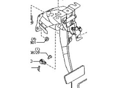 Recambio de pedal freno para mazda 6 hatchback (gg) 2.0 (gges) referencia OEM IAM GK1F43300B  