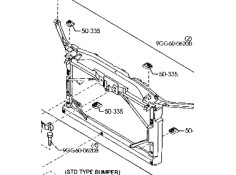 Recambio de panel frontal para mazda 6 hatchback (gg) 2.0 (gges) referencia OEM IAM GJ6A53110D  