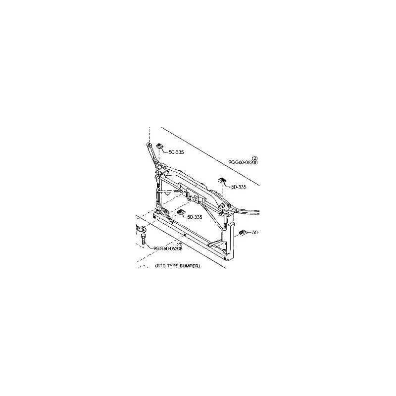 Recambio de panel frontal para mazda 6 hatchback (gg) 2.0 (gges) referencia OEM IAM GJ6A53110D  