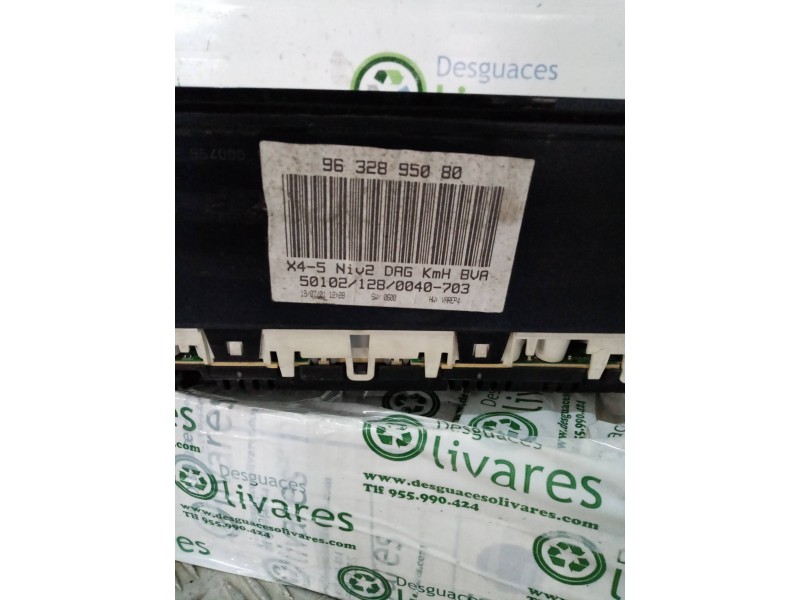 Recambio de cuadro instrumentos para  referencia OEM IAM 9632895080  