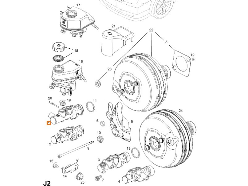 Recambio de bomba freno para opel vectra c (z02) 1.9 cdti (f69) referencia OEM IAM 558093  