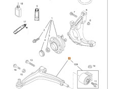 Recambio de brazo suspension inferior delantero derecho para opel vectra c (z02) 1.9 cdti (f69) referencia OEM IAM 352052   2