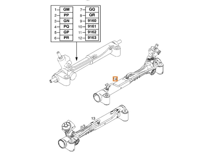Recambio de cremallera direccion para opel vectra c (z02) 1.9 cdti (f69) referencia OEM IAM 5900219  