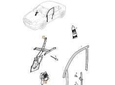Recambio de elevalunas delantero izquierdo para opel vectra c (z02) 1.9 cdti (f69) referencia OEM IAM 5140059   2