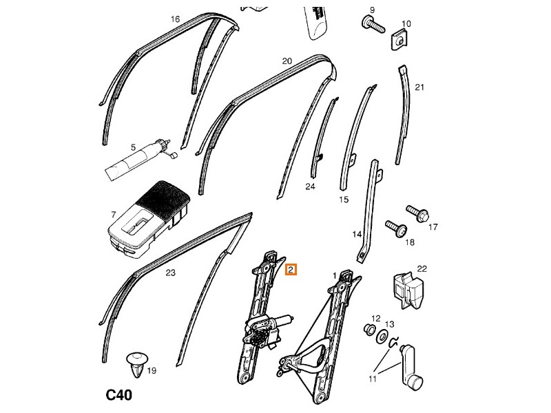 Recambio de elevalunas trasero derecho para opel vectra c (z02) 1.9 cdti (f69) referencia OEM IAM 5140066  