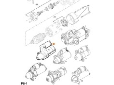 Recambio de motor de arranque para opel vectra c (z02) 1.9 cdti (f69) referencia OEM IAM 1202489 1202283 6202073