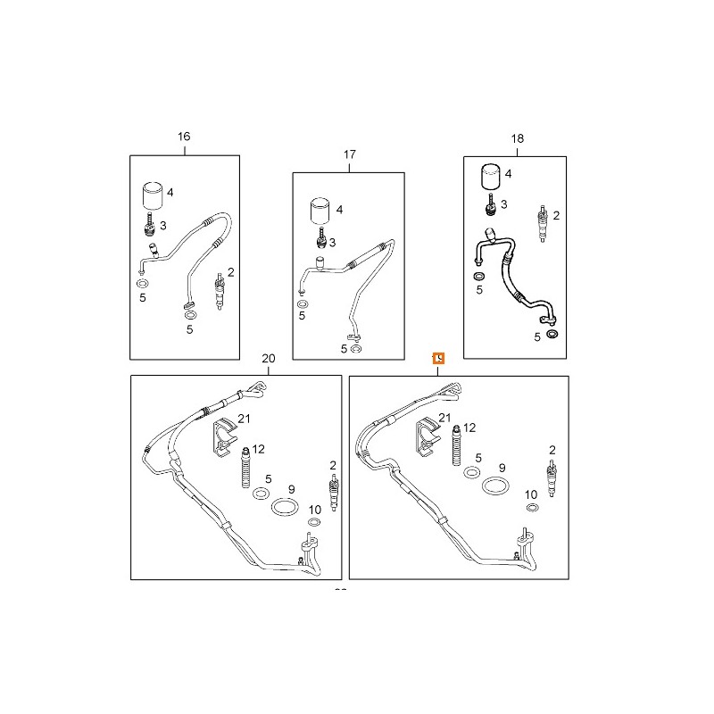 Recambio de tubos aire acondicionado para opel vectra c (z02) 1.9 cdti (f69) referencia OEM IAM 6850594  