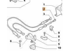 Recambio de varillaje cambio para lancia ypsilon (843_) 1.3 d multijet (843.axe11, 843.axe1a) referencia OEM IAM 55223994  
