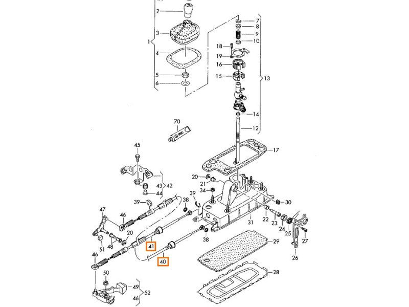 Recambio de varillaje cambio para seat toledo iii (5p2) 1.9 tdi referencia OEM IAM 1K0711266 1K0711265AP 1K0711266L / 1K0711266M