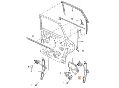 Recambio de elevalunas trasero derecho para seat toledo iii (5p2) 1.9 tdi referencia OEM IAM 5P0839462   2