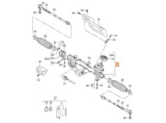 Recambio de cremallera direccion para seat toledo iii (5p2) 1.9 tdi referencia OEM IAM 1K1423055M  