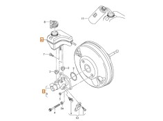 Recambio de bomba freno para seat toledo iii (5p2) 1.9 tdi referencia OEM IAM 1K1614019K   2