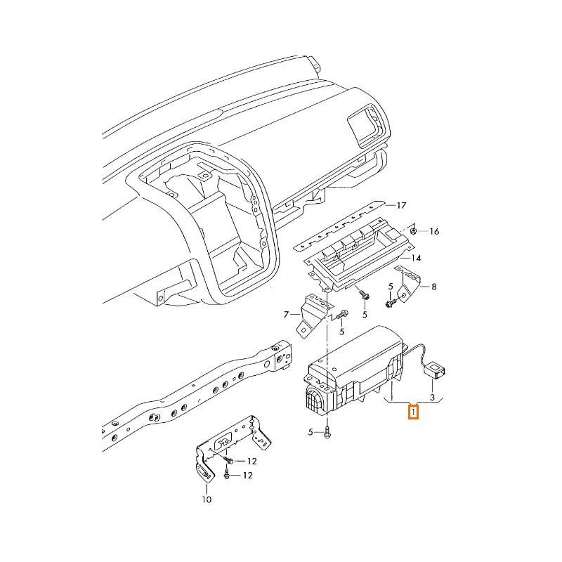 Recambio de airbag delantero derecho para seat toledo iii (5p2) 1.9 tdi referencia OEM IAM 5P0880204E  