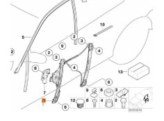 Recambio de elevalunas delantero derecho para bmw 3 (e46) 320 d referencia OEM IAM 51337020660  