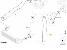 Recambio de tubo para bmw 3 (e46) 320 d referencia OEM IAM 11612247323   2